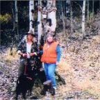 Craig, Mary & Bo in the mountains
